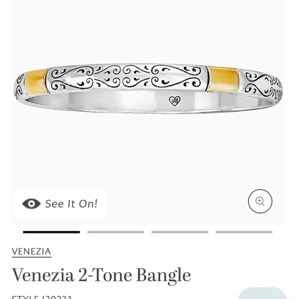 Brighton Venezia two tone bangle bracelet